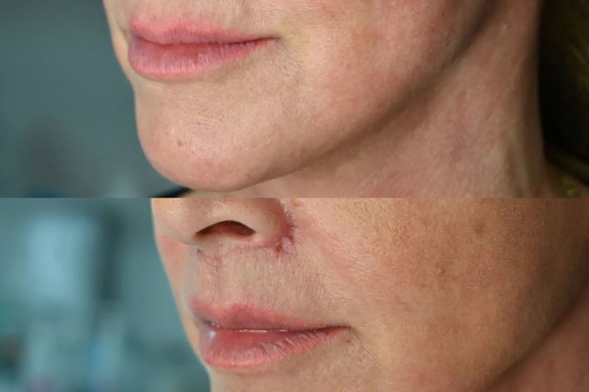 Lip Lift przed i po - 847294